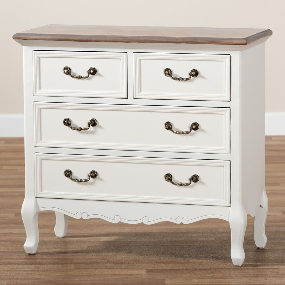 Baxton Studio - Amalie Dresser in White/Oak - JY17B093-White-4DW-Cabinet view 9