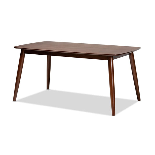 Baxton Studio - Amato Dining Set in Light Grey/Walnut - Aeron-Light Grey/Walnut-5PC Dining Set view 2