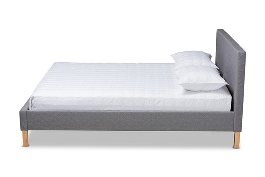 Baxton Studio - Aneta King Size Bed - CF9014-Grey-King view 2