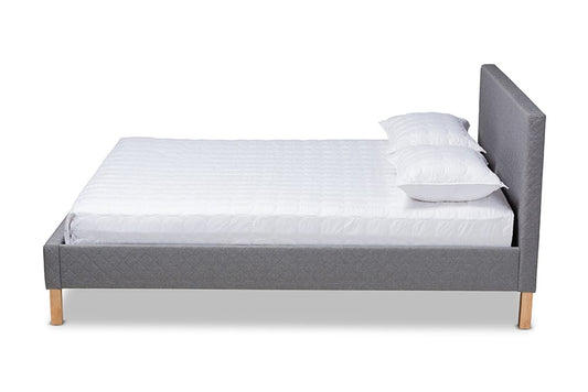 Baxton Studio - Aneta King Size Bed - CF9014-Grey-King view 2