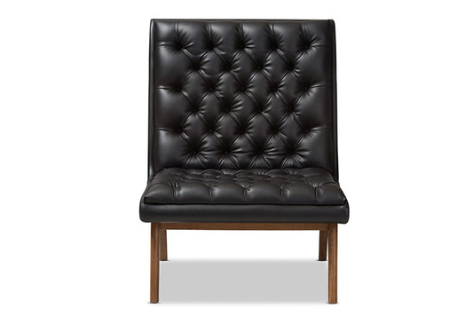 Baxton Studio - Annetha Living Room Chair - BBT5272-Pine Black-CC view 2