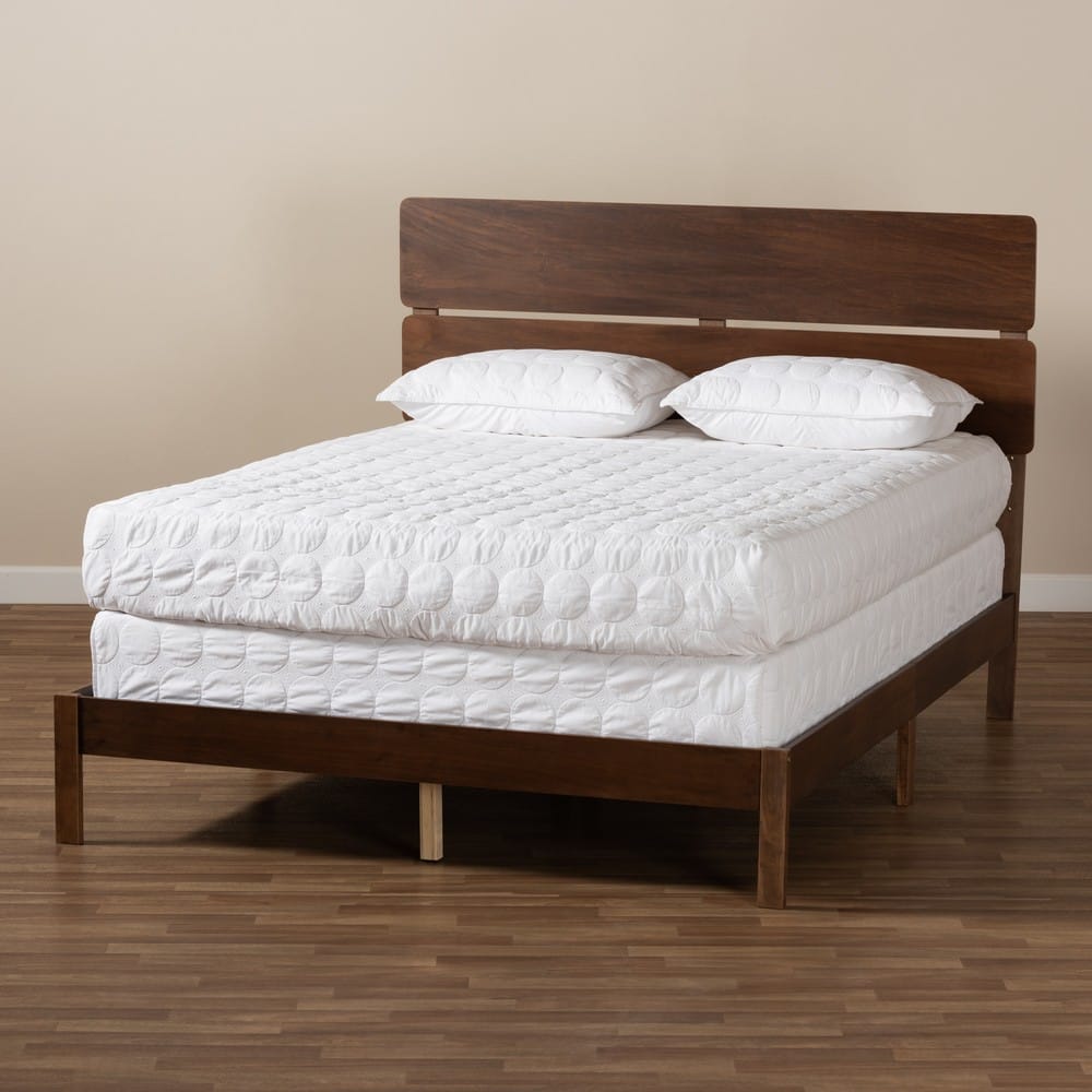 Baxton Studio - Anthony King Size Bed in Walnut - MG0024-Walnut-King view 7
