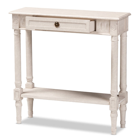 Baxton Studio - Ariella Console Table in Whitewashed - RAM19-Whitewashed-ST view 2