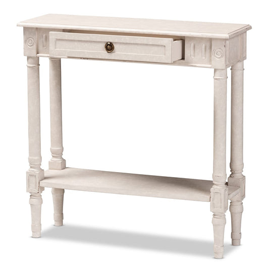 Baxton Studio - Ariella Console Table in Whitewashed - RAM19-Whitewashed-ST view 2