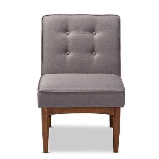 Baxton Studio - Arvid Dining Chair in Gray - BBT8051-Grey-CC view 2