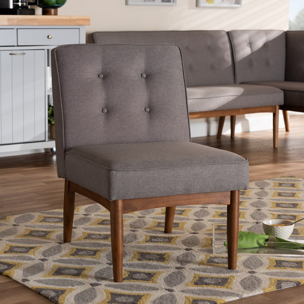 Baxton Studio - Arvid Dining Chair in Gray - BBT8051-Grey-CC view 11