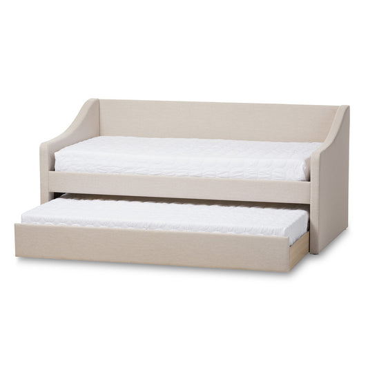 Baxton Studio - Barnstorm Daybed in Beige - CF8755-Beige-Day Bed view 2
