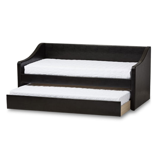 Baxton Studio - Barnstorm Daybed in Black - CF8755-Black-Day Bed view 2