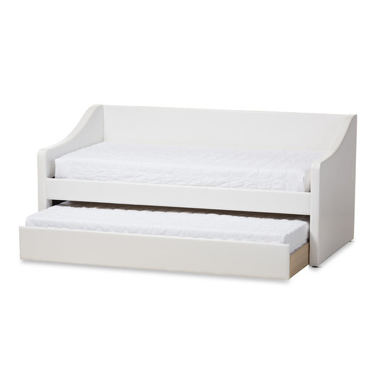 Baxton Studio - Barnstorm Daybed in White - CF8755-White-Day Bed view 2