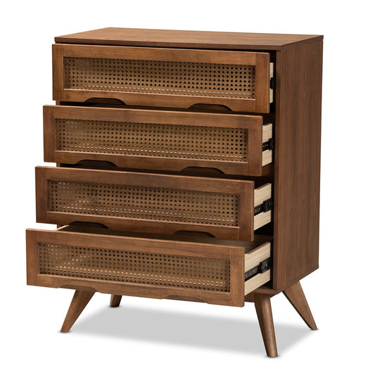 Baxton Studio - Barrett Chest in Walnut Brown - MG9001-Rattan-4DW-Chest view 2