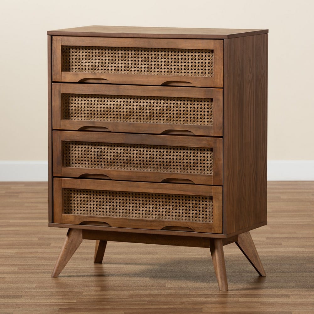 Baxton Studio - Barrett Chest in Walnut Brown - MG9001-Rattan-4DW-Chest view 9