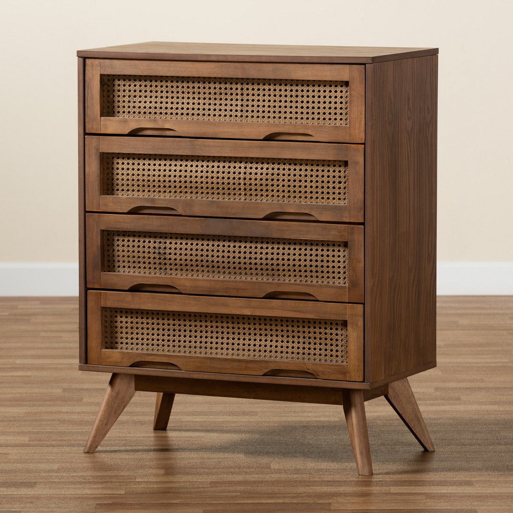 Baxton Studio - Barrett Chest in Walnut Brown - MG9001-Rattan-4DW-Chest view 9