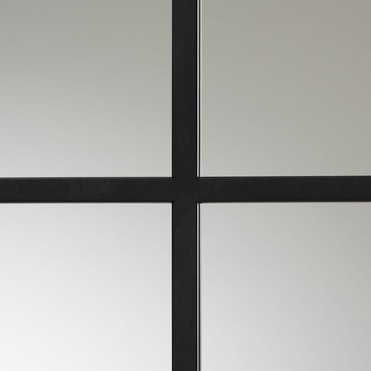 Baxton Studio - Barrington Mirror in Black - RXW-10391-Black view 2