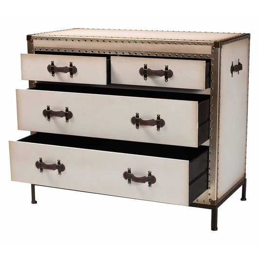 Baxton Studio - Benton Storage Cabinet in Beige/Coffee/Black - JY23B238-White-Cabinet view 2