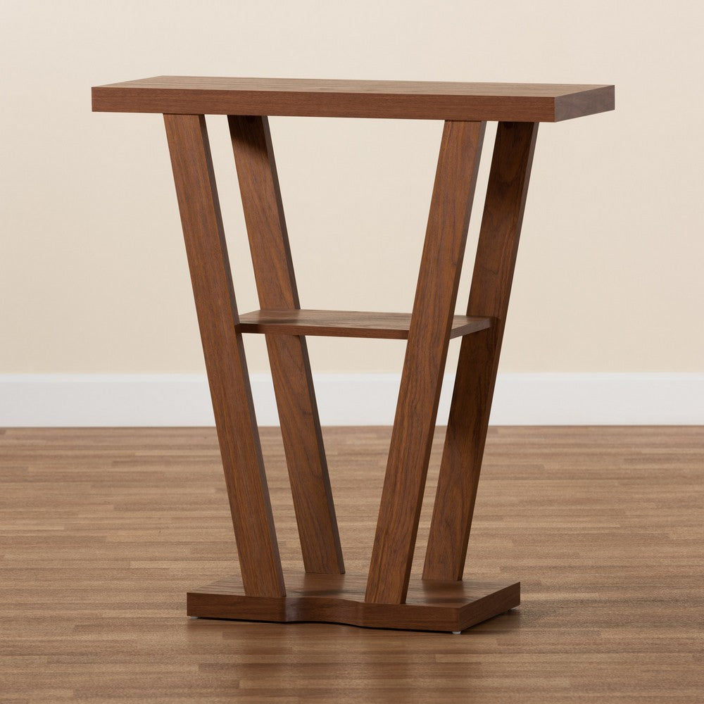 Baxton Studio - Boone Console Table in Walnut Brown - FP-01-Walnut-Console view 7