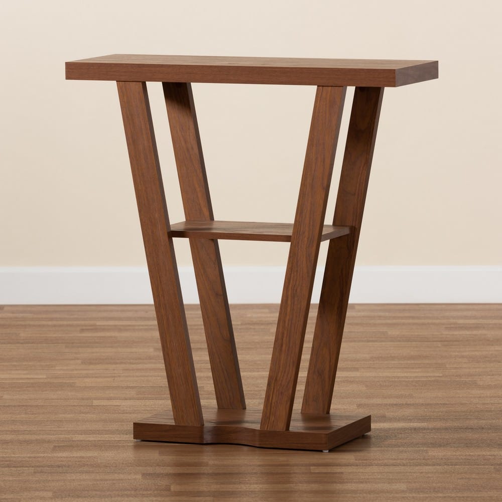 Baxton Studio - Boone Console Table in Walnut Brown - FP-01-Walnut-Console view 7