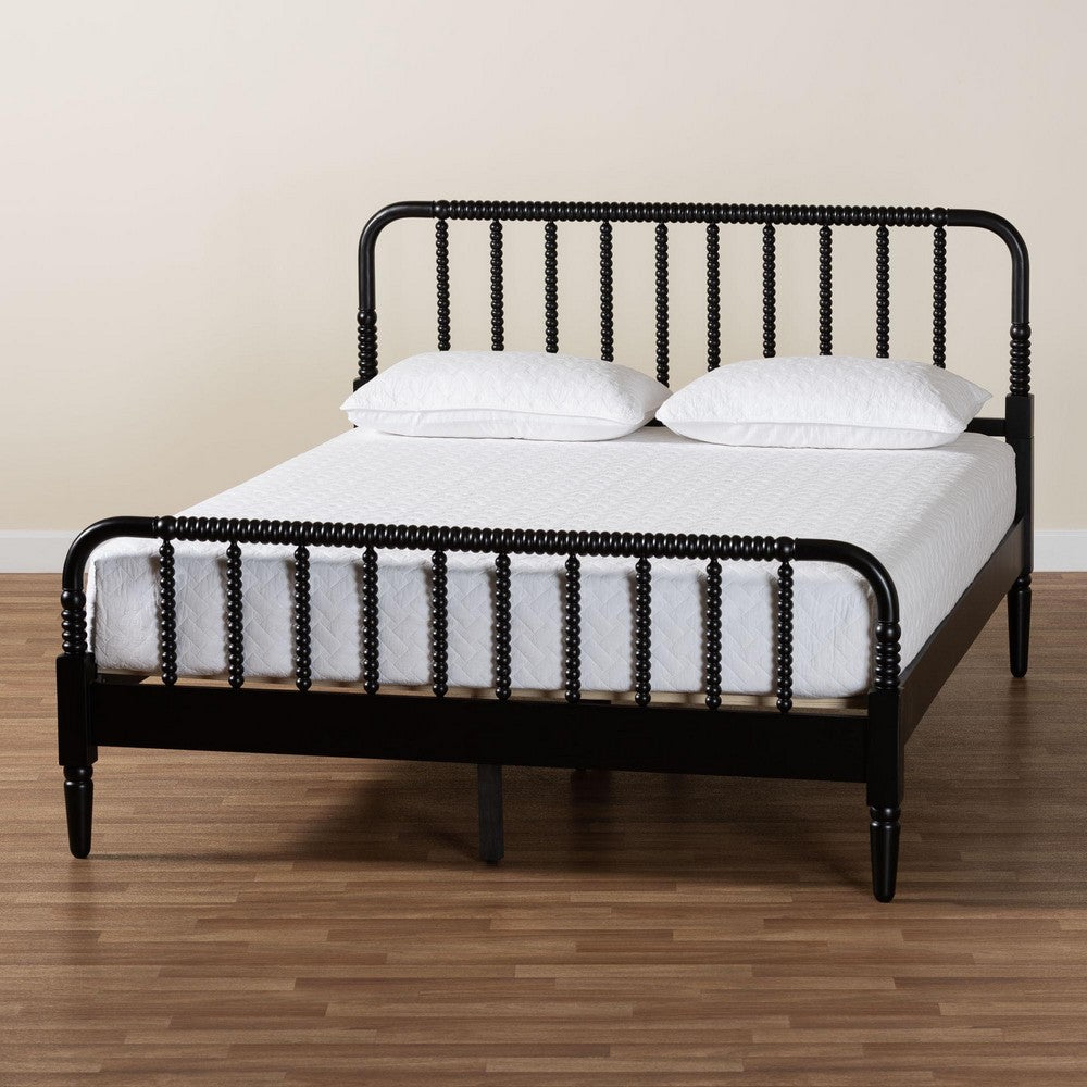 Baxton Studio - Braith King Size Bed in Black - SW8620-Black-King view 8