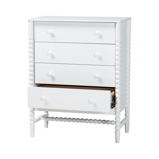 Baxton Studio - Brantley Chest in White - MG9025-White-4DW-Chest view 2