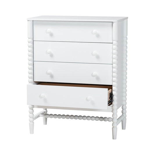 Baxton Studio - Brantley Chest in White - MG9025-White-4DW-Chest view 2