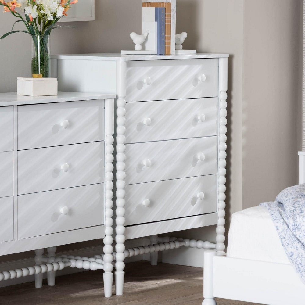 Baxton Studio - Brantley Chest in White - MG9025-White-4DW-Chest view 9