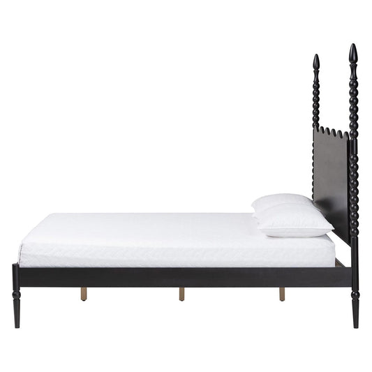 Baxton Studio - Brantley King Size Bed in Black - MG0110-6-Black-King view 2