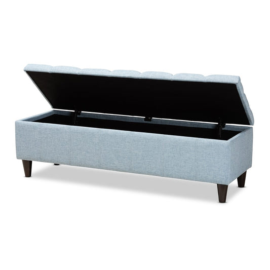 Baxton Studio - Brette Storage Ottoman in Light Blue - BBT3162-Light Blue-Otto view 2