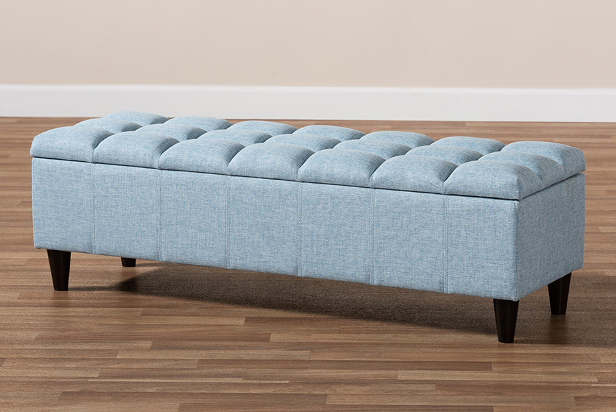 Baxton Studio - Brette Storage Ottoman in Light Blue - BBT3162-Light Blue-Otto view 10