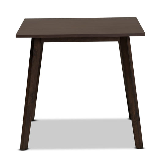 Baxton Studio - Britte Dining Table in Dark Brown - Fiesta-Coffee Oak-DT view 2