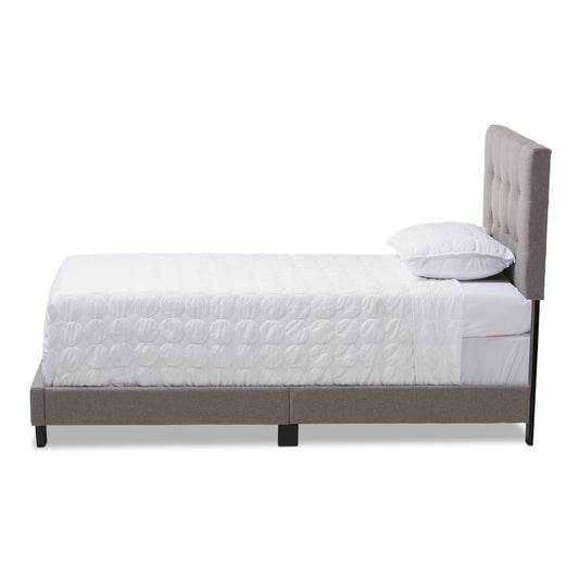 Baxton Studio - Brookfield Twin Size Bed in Gray - CF8747B-Grey-Twin view 2