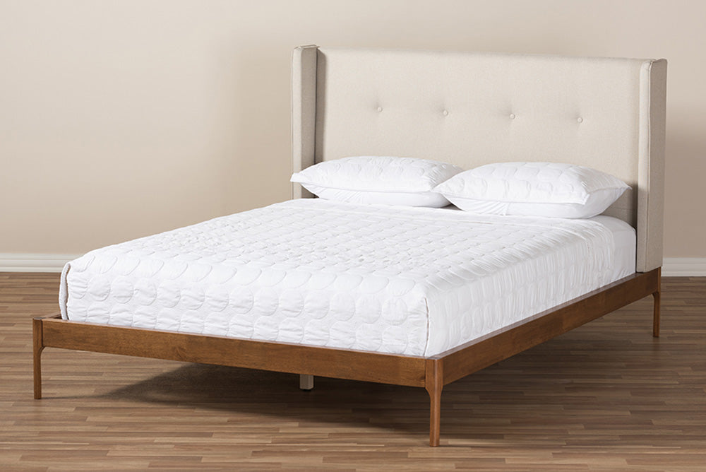 Baxton Studio - Brooklyn Full Size Bed - BBT6653-Light Beige-Full-6086-1 view 9