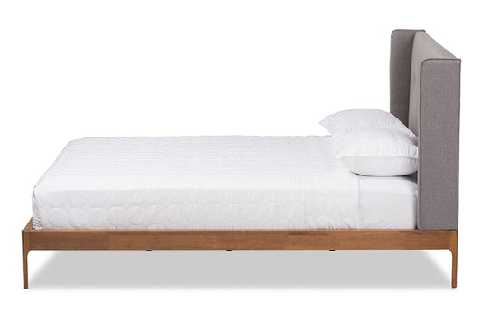 Baxton Studio - Brooklyn King Size Bed - BBT6653-Grey-King-XD45 view 2