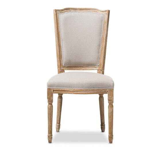 Baxton Studio - Cadencia Dining Chair in Beige/Natural - TSF-9341B-Beige-DC view 2