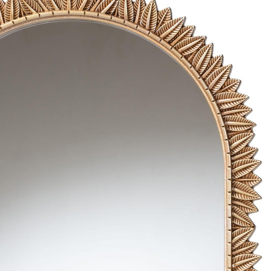 Baxton Studio - Caitlin Mirror in Antique Gold - RXW-10951-Wall Mirror view 2
