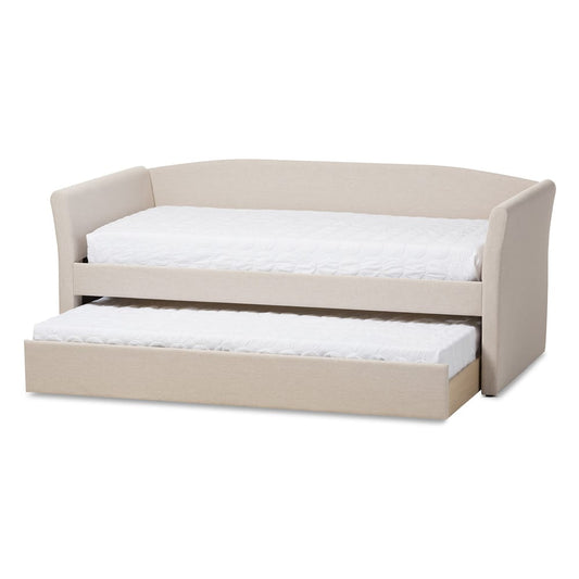 Baxton Studio - CamiNo Daybed in Beige - CF8756-Beige-Day Bed view 2