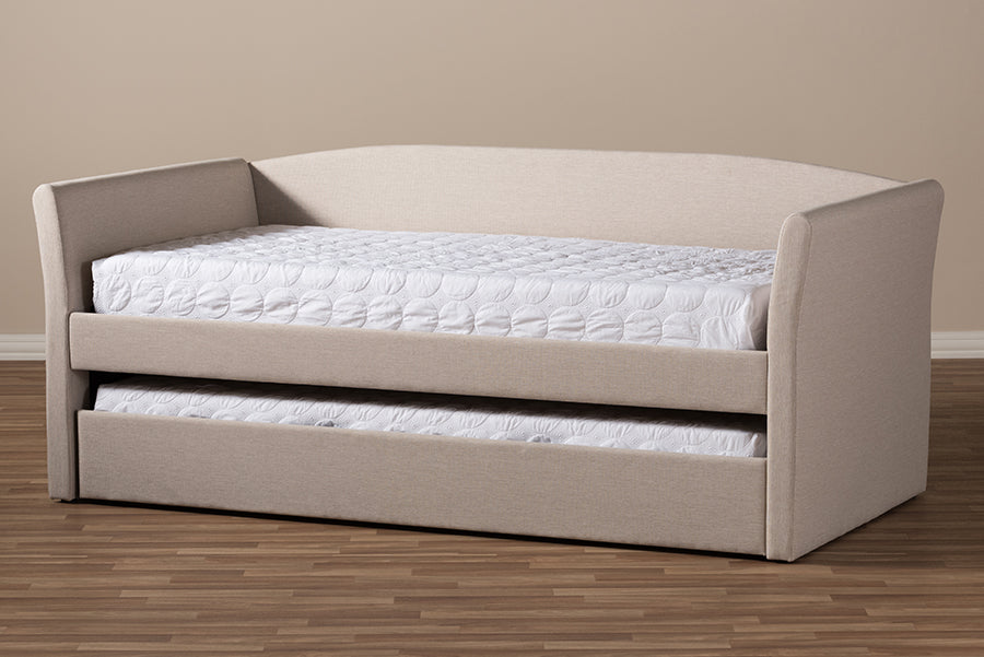 Baxton Studio - CamiNo Daybed in Beige - CF8756-Beige-Day Bed view 10