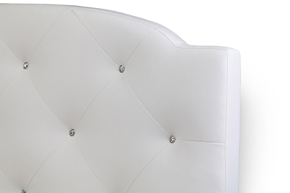 Baxton Studio - Canterbury Full Size Bed - BBT6440-Full-White view 5