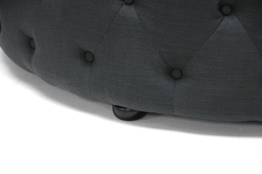 Baxton Studio - Cardiff Ottoman - 501-Gray-OTTO view 2