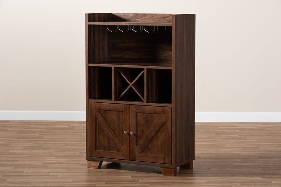 Baxton Studio - Carrie Storage Cabinet in Walnut - RT677-OCC-Walnut-Cabinet view 10