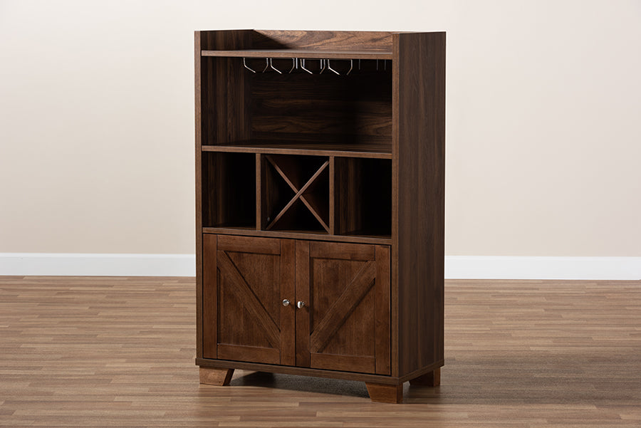 Baxton Studio - Carrie Storage Cabinet in Walnut - RT677-OCC-Walnut-Cabinet view 10
