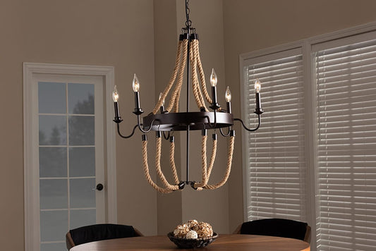 Baxton Studio - Cassia Chandelier - EVEN1015 view 2