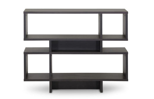 Baxton Studio - Cassidy Bookshelf in Dark Brown - FP-4DS-Shelf view 2