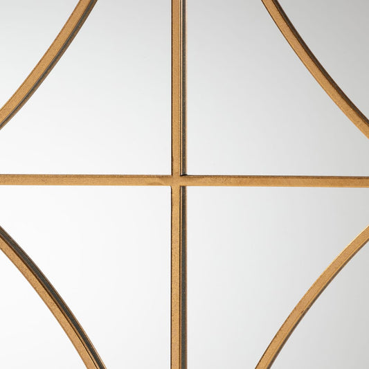 Baxton Studio - Celerina Mirror in Gold - RXW-10393-Gold view 2