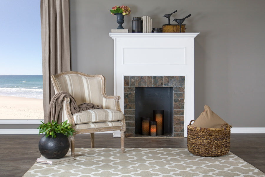 Baxton Studio - Charlemagne Living Room Chair in Beige - ASS293Mi CG4 view 5