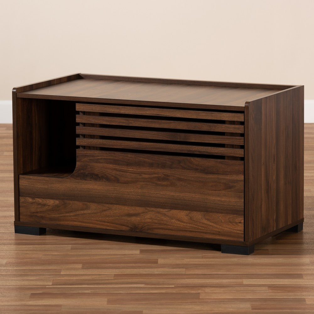 Baxton Studio - Claire Cat House in Brown - SECHC150080WI-Columbia-Cat House view 8