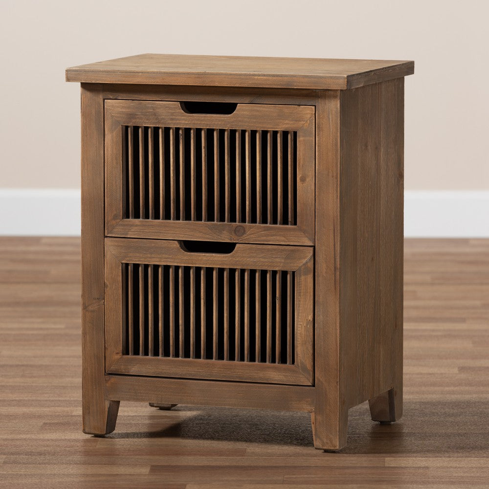 Baxton Studio - Clement End Table in Brown - LD19A004-Medium Oak-ET view 8