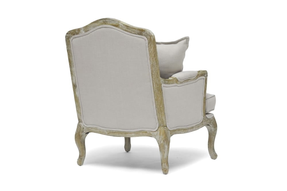 Baxton Studio - Constanza Living Room Chair in Beige - TA2256-Beige view 4