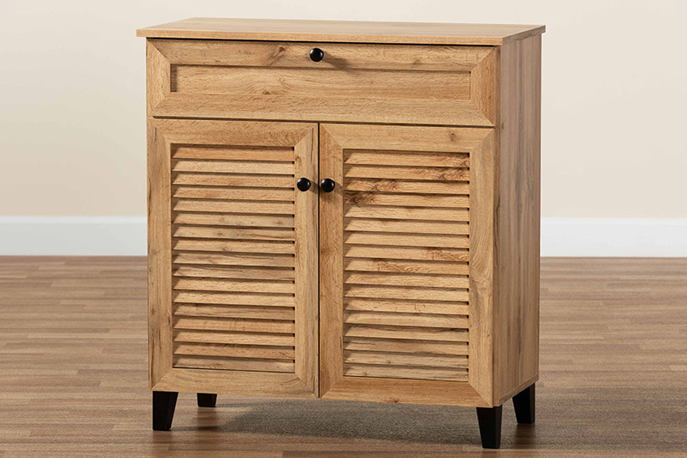 Baxton Studio - Coolidge Shoe Cabinet - FP-02LV-Wotan Oak view 10