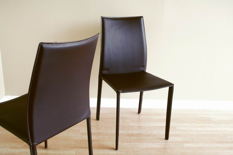 Baxton Studio - Crawford Set of 2 Dining Chairs in Brown - ALC-1025 Brown view 5