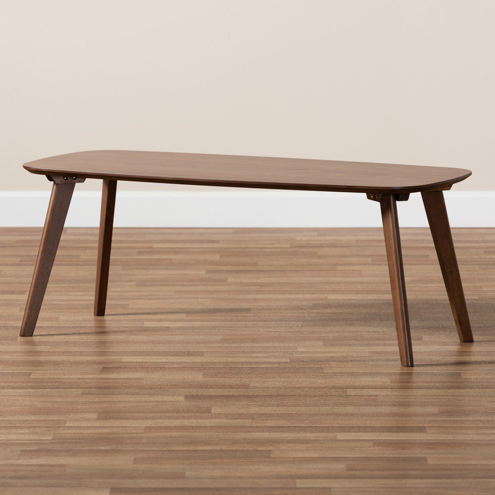Baxton Studio - Dahlia Coffee Table in Walnut - Dahlia-Walnut-CT view 6
