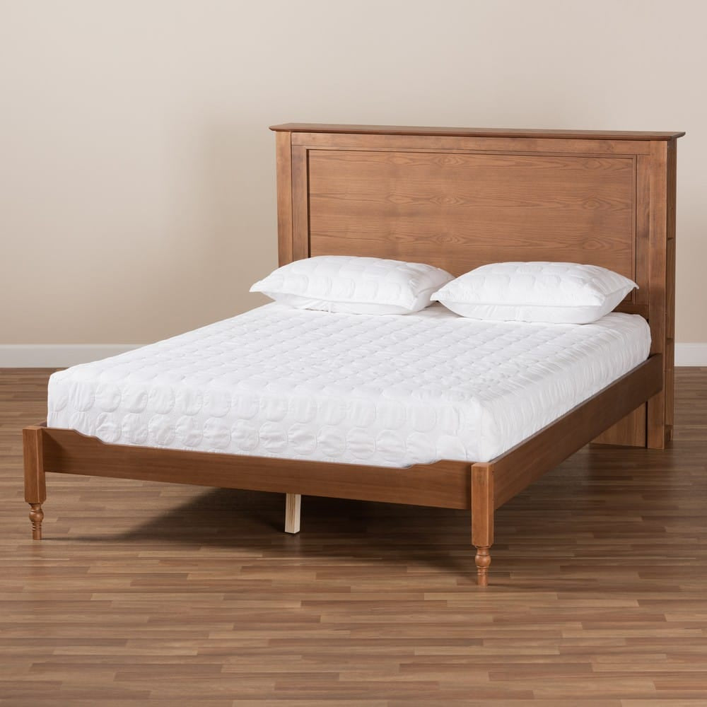 Baxton Studio - Danielle Queen Size Bed in Ash walnut - MG0018-Ash Walnut-Queen view 7